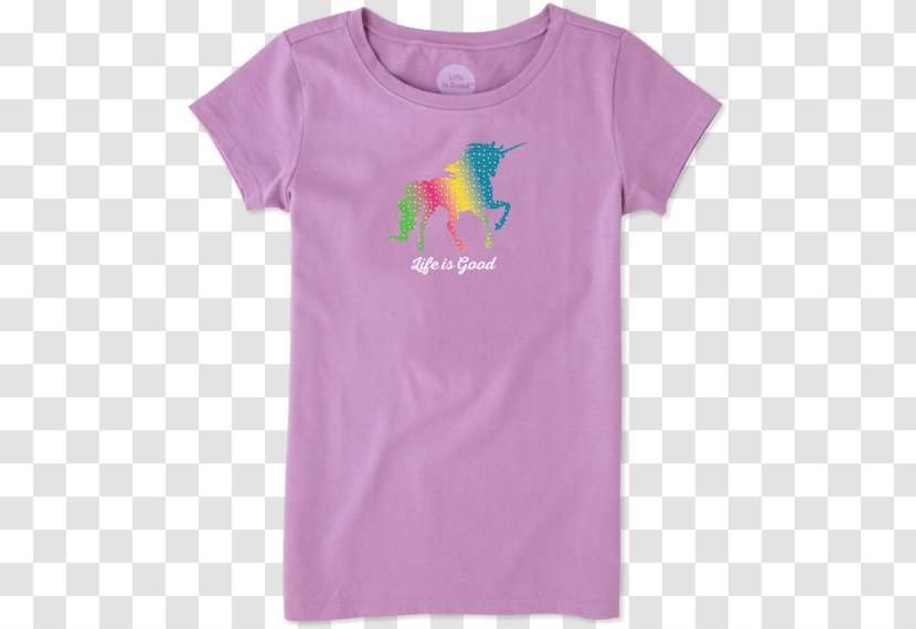 T-shirt Sleeve Life Is Good Company Scoop Neck Jack-o'-lantern - Ifwe - Rainbow Unicorn Transparent PNG