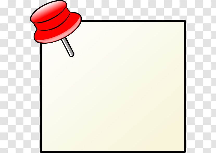 Paper Post-it Note Drawing Pin Clip Art Transparent PNG