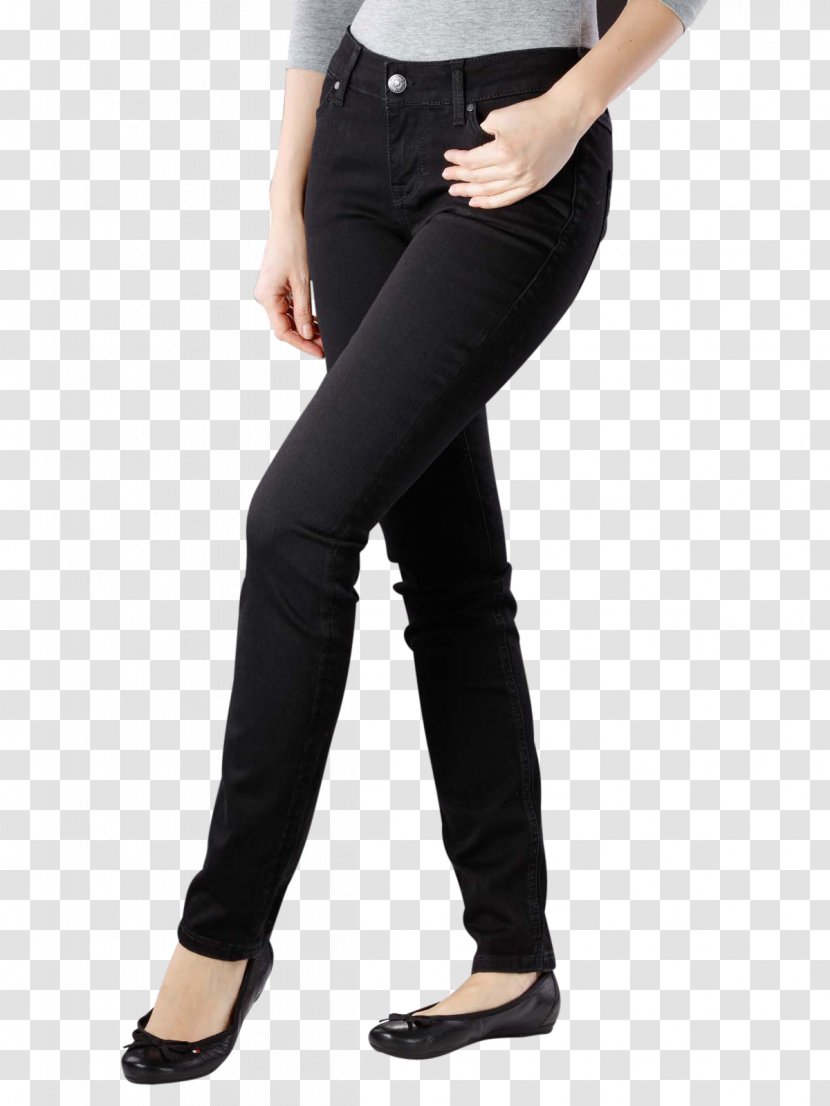 Jeans Waist Denim Leggings - Slim Woman Transparent PNG