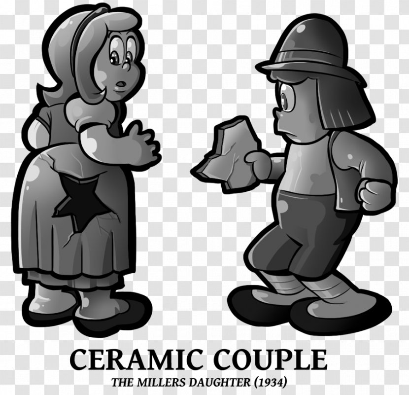 Vertebrate Clip Art Human Behavior Finger - Cartoon - Drawing Couple Transparent PNG