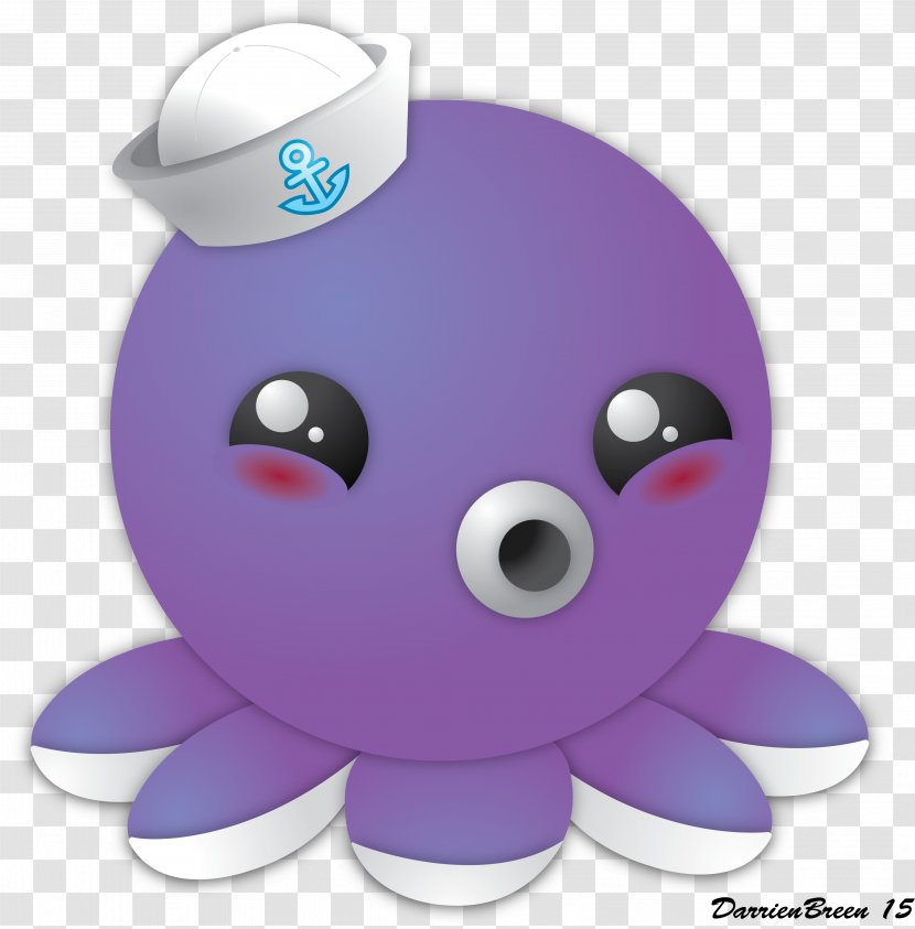 Octopus Purple Animals Preet Thind - Sea - Cute Transparent PNG