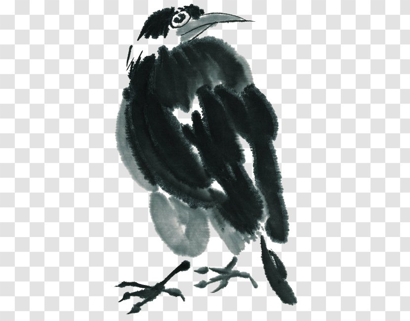 Bird Ink Wash Painting - Birds Transparent PNG