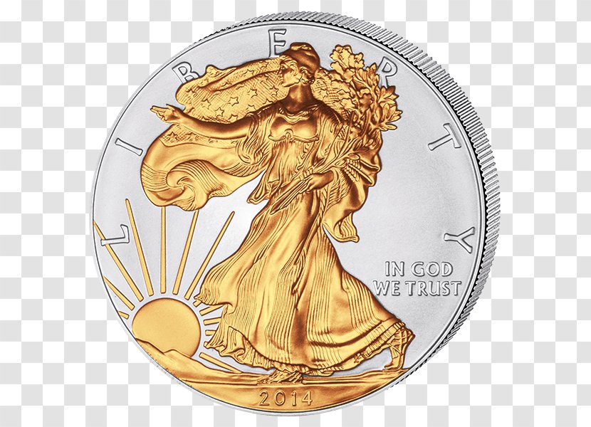 Coin Gold American Silver Eagle Transparent PNG