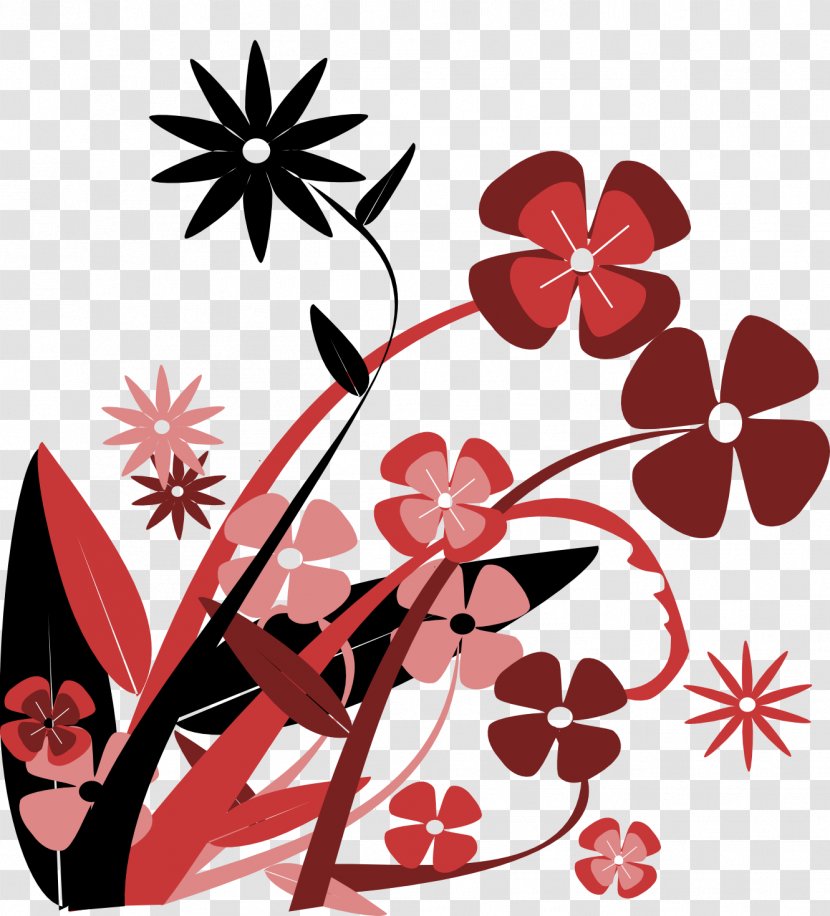 Flower Red Clip Art - Scalable Vector Graphics Transparent PNG