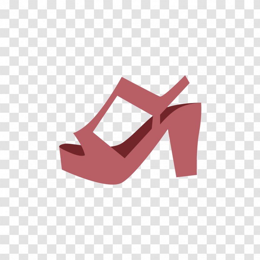 High-heeled Footwear Designer Adobe Illustrator - Sandal - Red High Heels Transparent PNG