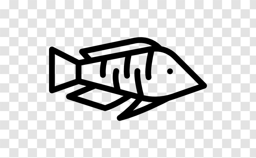 Clip Art - Black And White - Fish Transparent PNG