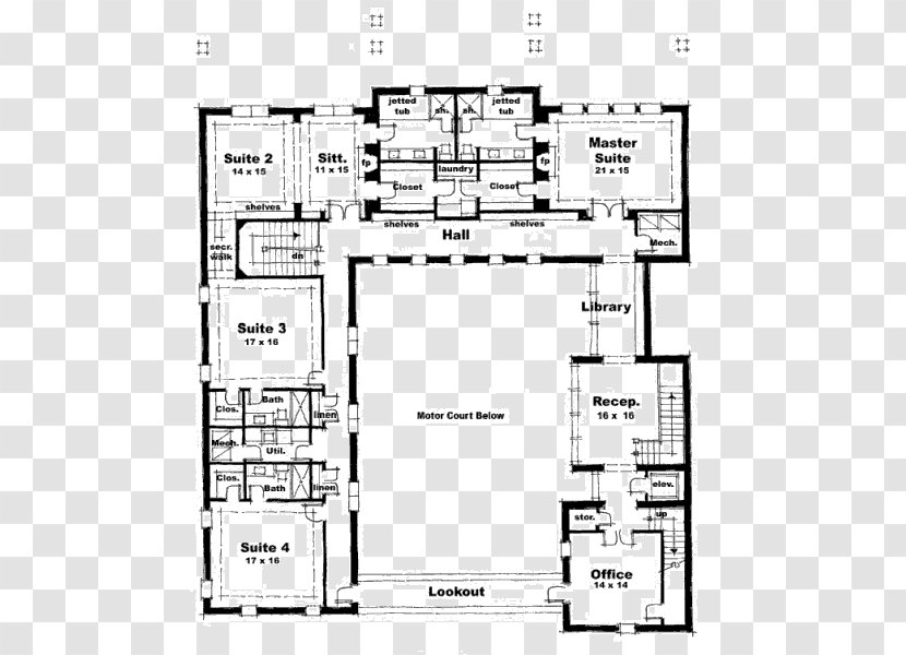House Plan Floor Castle Transparent PNG