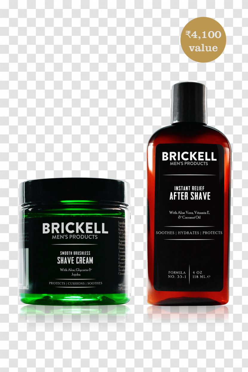 Brickell Lotion Shaving Cream Anti-aging - Antiaging - Beard Transparent PNG