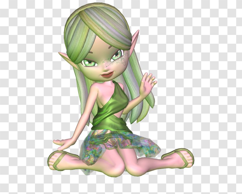 Fairy Elf Biscuits Lutin - Brown Hair Transparent PNG