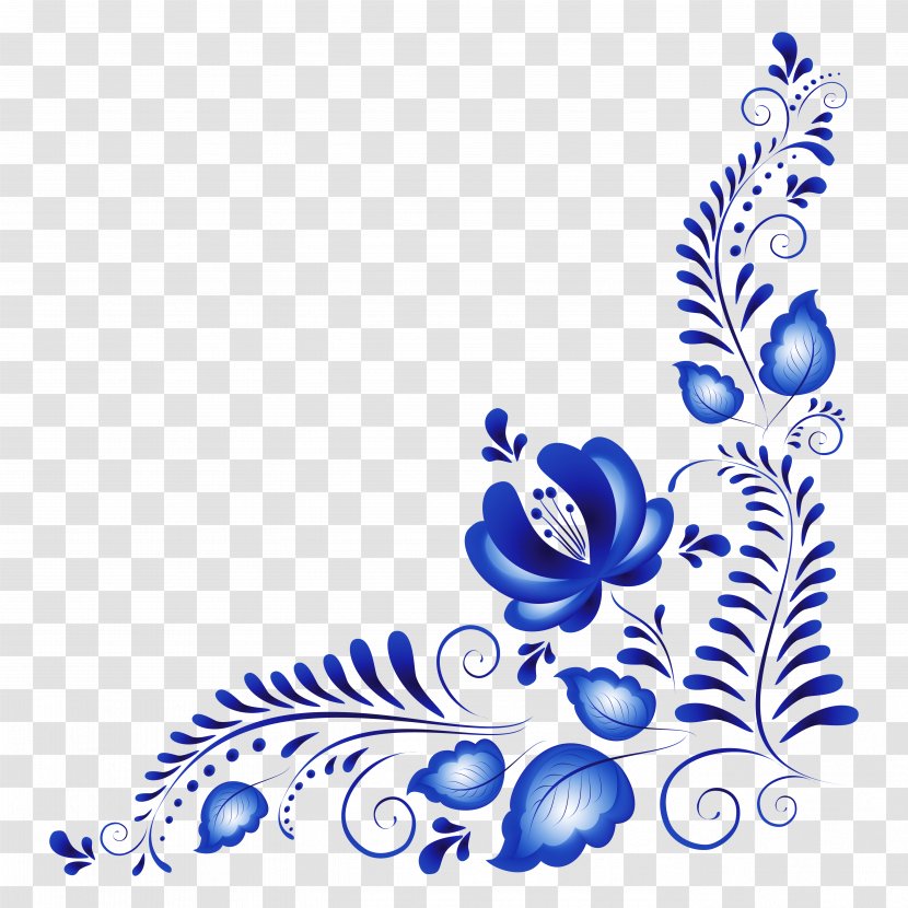 Blue Flower Clip Art - Ornament Transparent PNG