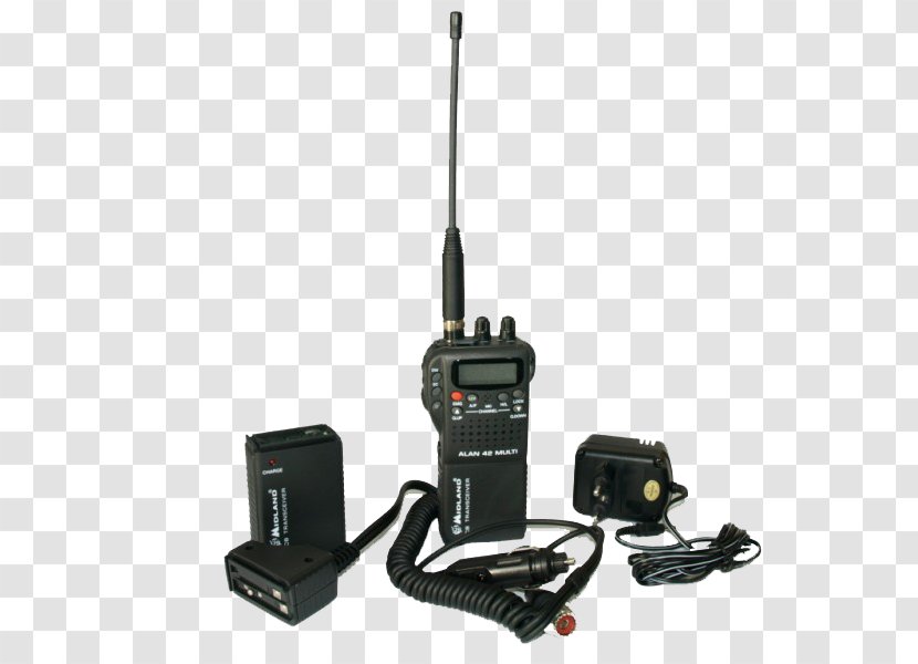 Two-way Radio Citizens Band Midland Walkie-talkie Aerials - Electronic Device - Communication Accessory Transparent PNG
