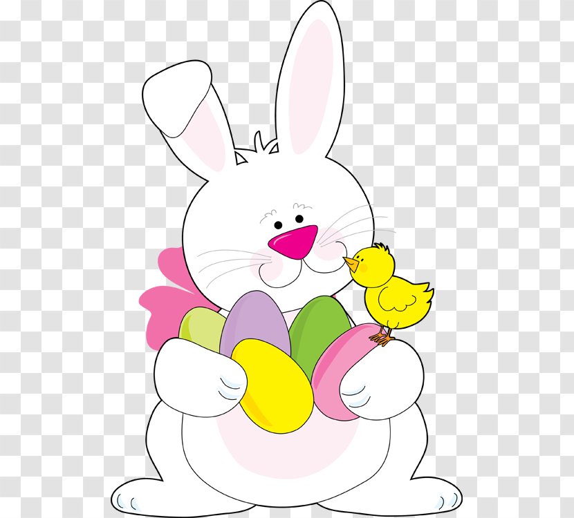Easter Bunny Rabbit Egg Clip Art - Cliparts Transparent PNG