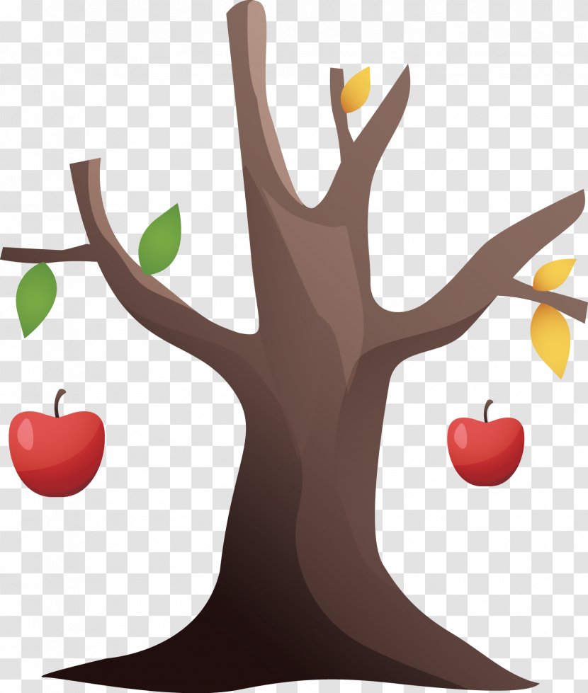 Tree Branch Apple Art Transparent Png