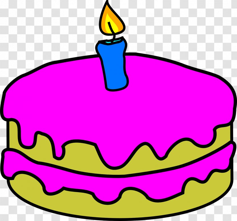 Birthday Candles Chocolate Cake Clip Art - Pink Transparent PNG