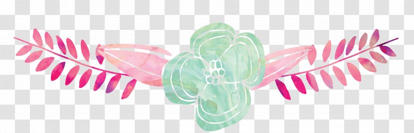 Green Flower Desktop Wallpaper - Watercolor - Painted Flowers Transparent PNG