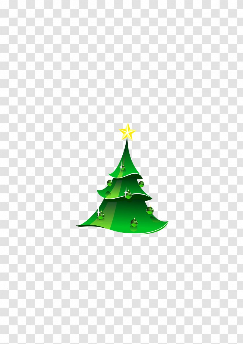 Christmas Tree Fir Spruce Ornament New Year - Pine Family - Green Cartoon Transparent PNG