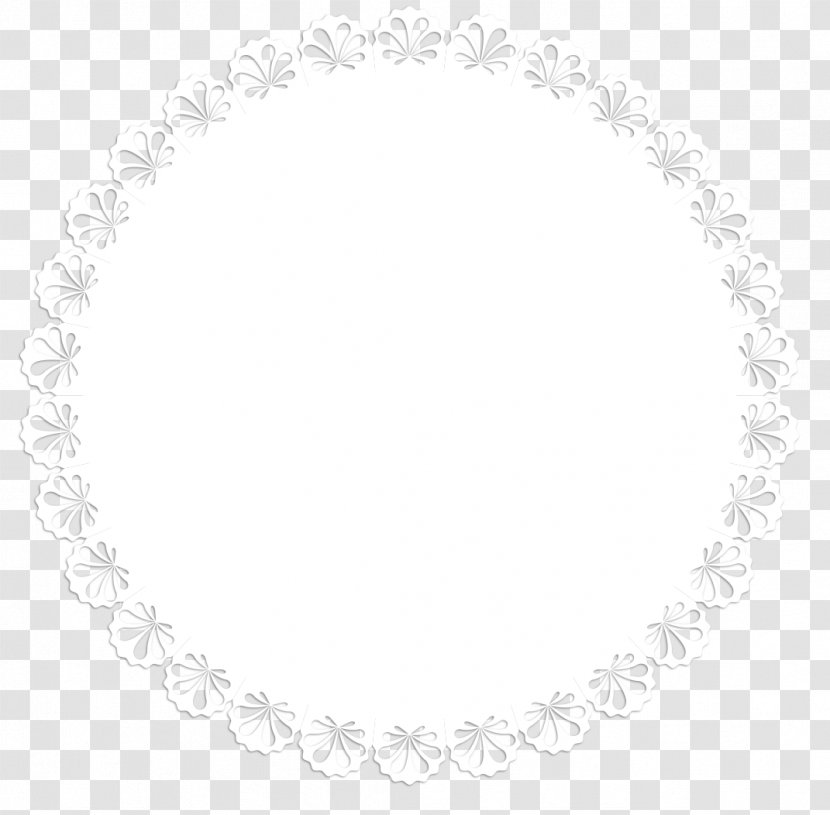 White Circle Point Necklace Font Transparent PNG