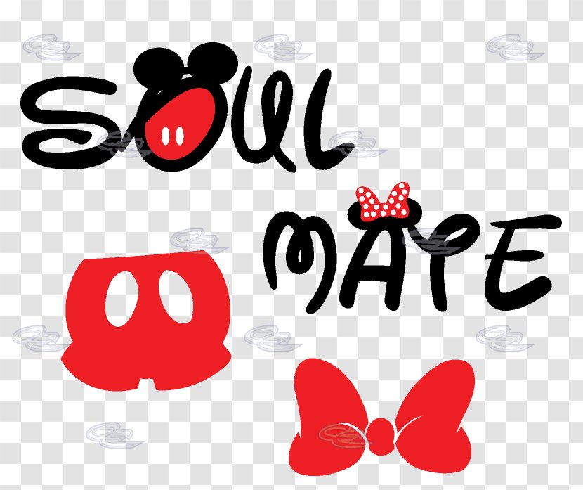 Minnie Mouse Mickey T-shirt Soulmate Mrs. - Cartoon Transparent PNG
