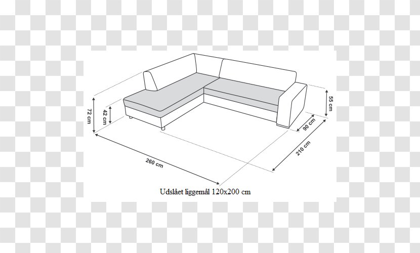 Couch Drawing Chaise Longue Furniture Leather - Diagram - Long Transparent PNG