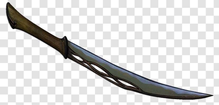 Bowie Knife The Elder Scrolls V: Skyrim Witcher 2: Assassins Of Kings Throwing Tauriel - Xbox One - Mods Transparent PNG