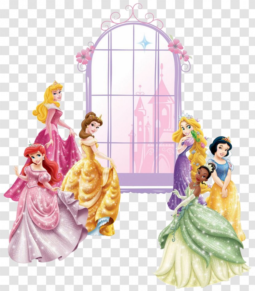 Ariel Rapunzel Cinderella Minnie Mouse Disney Princess - Wall Decal Transparent PNG