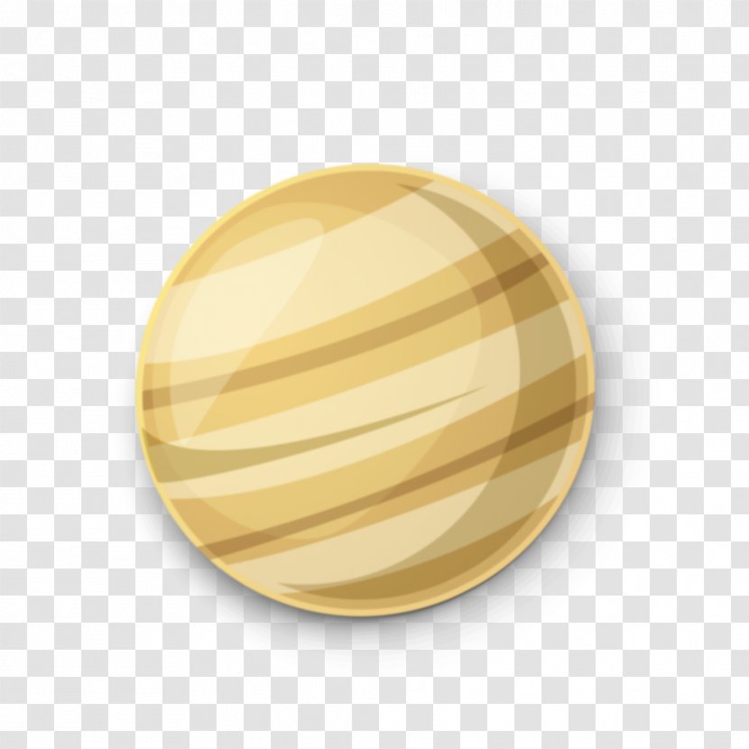 Saturn Planet Cartoon - Yellow Transparent PNG
