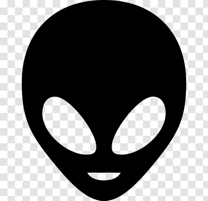 Alien Extraterrestrial Life Clip Art - Face - Vector Transparent PNG