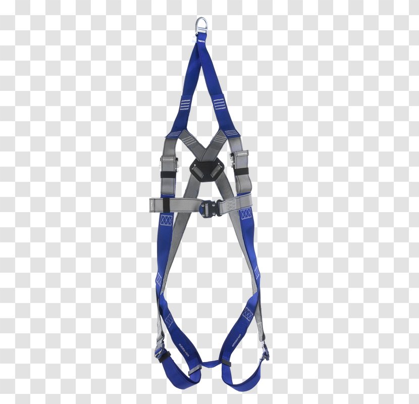 Safety Harness Climbing Harnesses Fall Arrest Confined Space Rescue Webbing - Cobalt Blue Transparent PNG