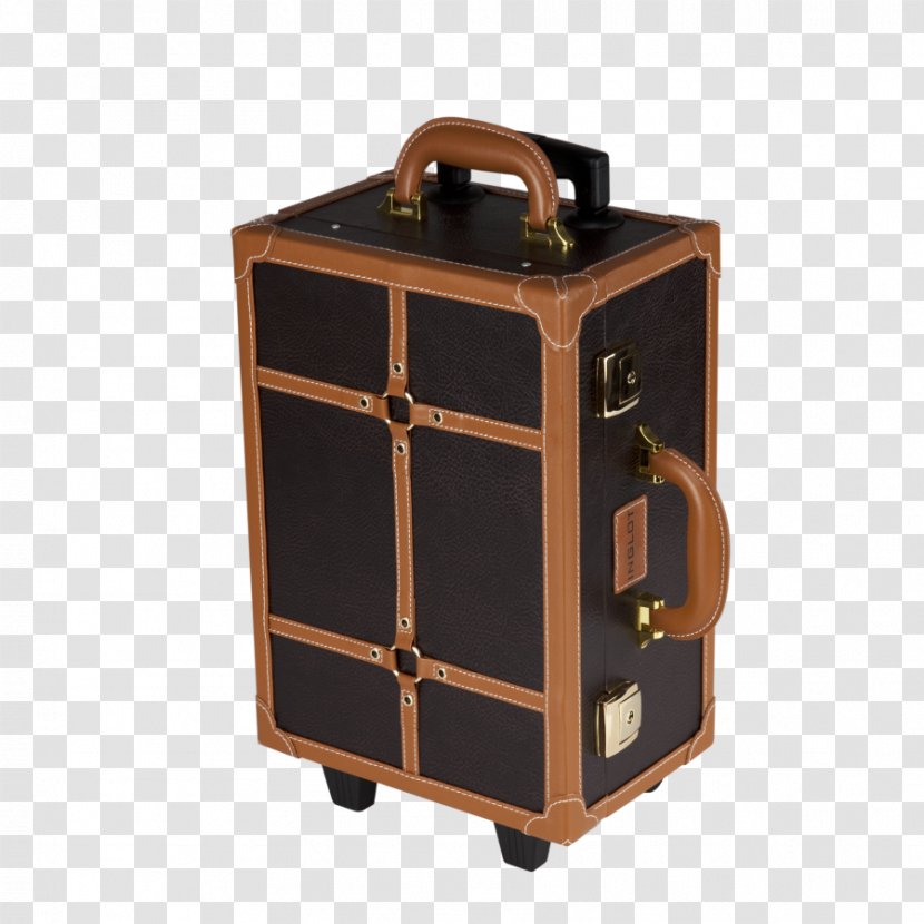 Inglot Cosmetics Suitcase Make-up Artist Trolley - Bag - Brown Transparent PNG