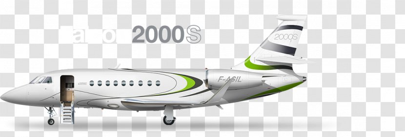 Airbus Dassault Falcon 2000 Aircraft 7X - Airplane Transparent PNG