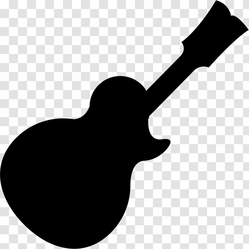 Musical Instruments Acoustic Guitar Electric - Heart - Black And White Simplicity Transparent PNG
