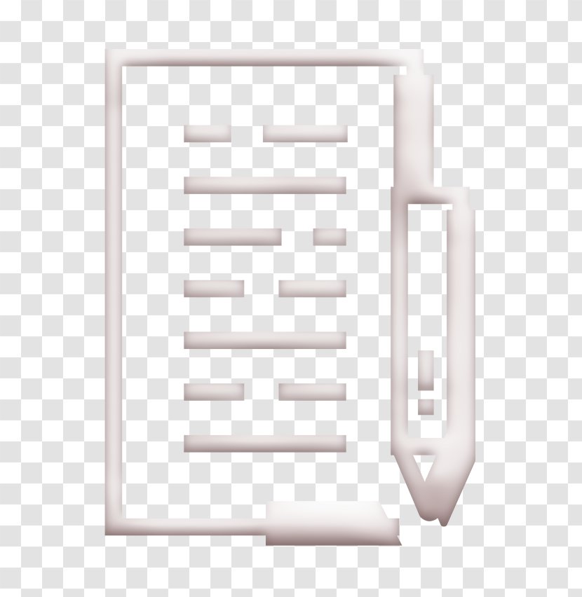 And Icon Paper Pen - Logo - Rectangle Blackandwhite Transparent PNG