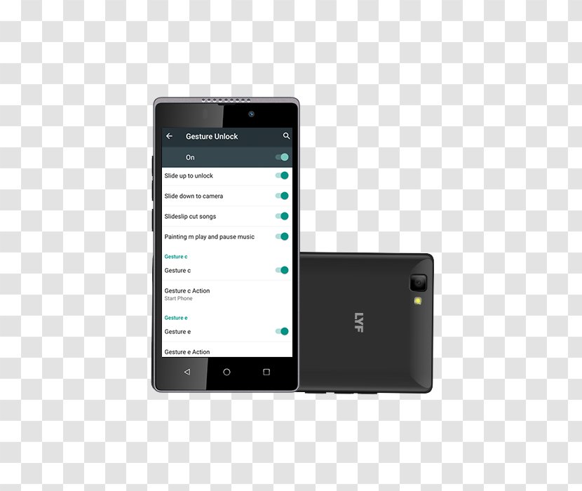Smartphone Feature Phone LYF WIND 7i C459 4G - Lte Transparent PNG