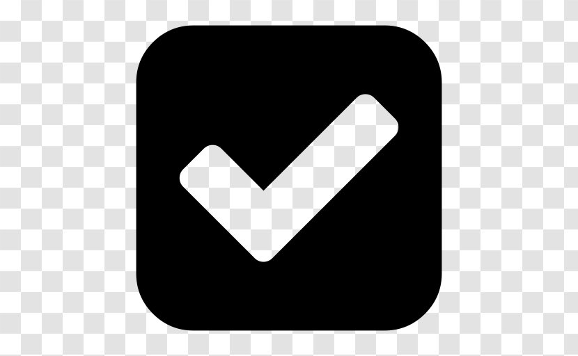 Check Mark Checkbox - Black - .ico Transparent PNG