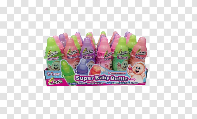 Baby Bottles Confectionery Chewing Gum Flavor Caramel - Display Transparent PNG