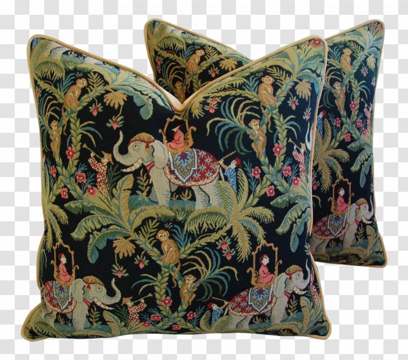 Throw Pillows Cushion Textile - Chinoiserie Transparent PNG