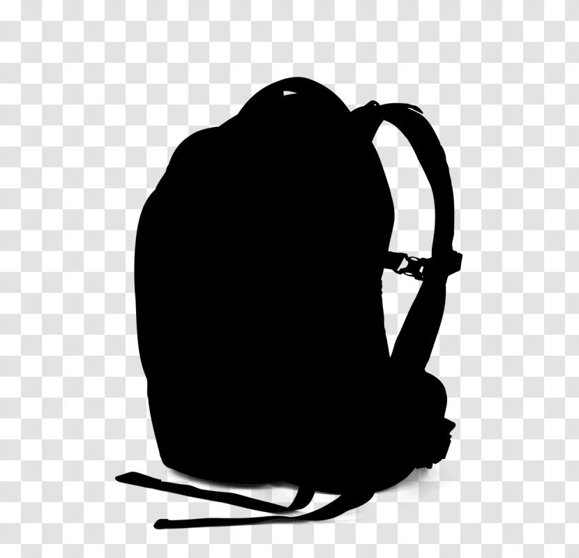 Backpack Cartoon - Luggage And Bags - Blackandwhite Transparent PNG