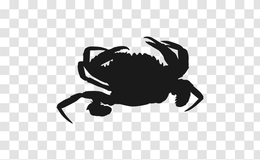 Silhouette - Autocad Dxf - Crab Vector Transparent PNG