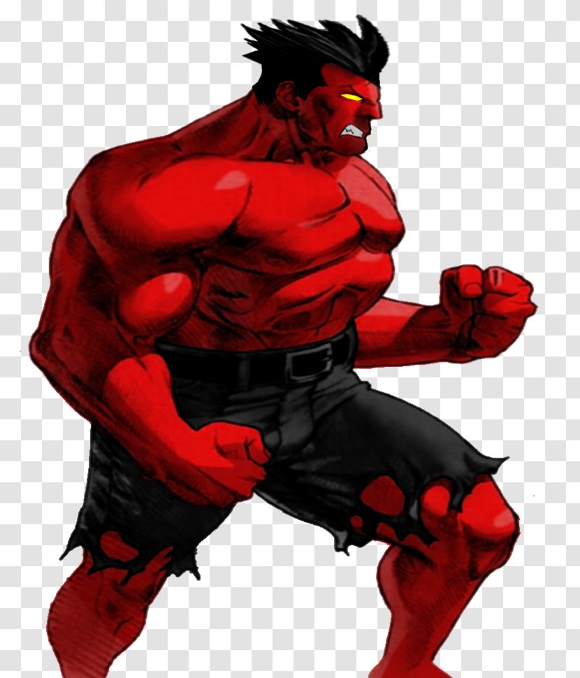 Legendary Creature Cartoon Supervillain Superhero - Red Hulk Transparent PNG