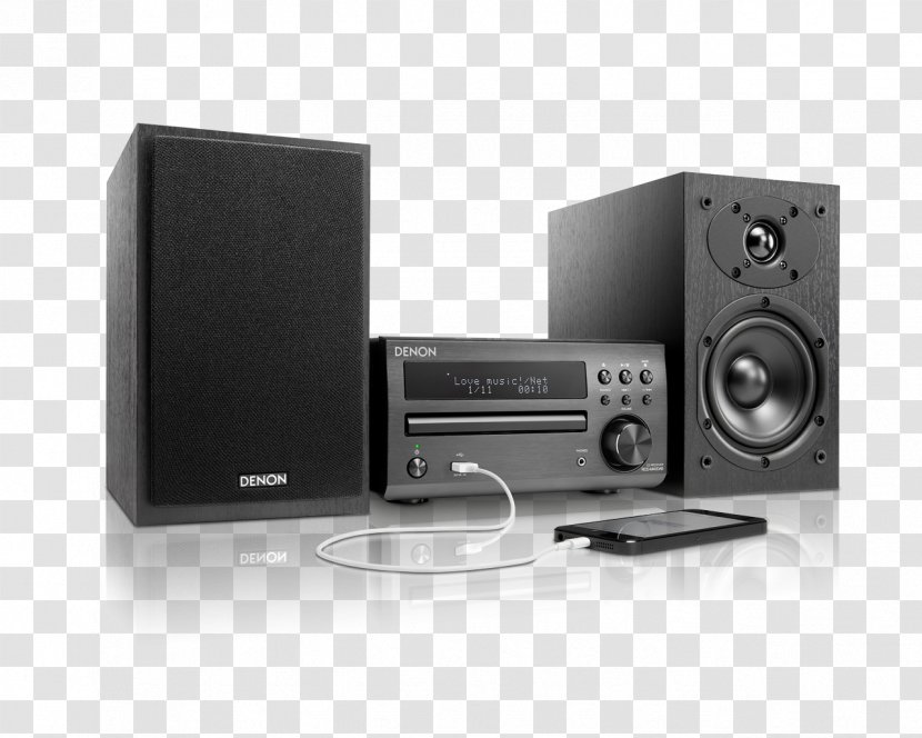 Audio System Denon D-M40DAB , High Fidelity - Home - Shelf Stereo Transparent PNG