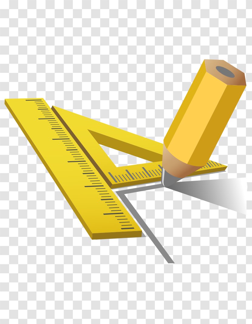 Architectural Engineering Clip Art - Yellow - Scale Construction Label Transparent PNG