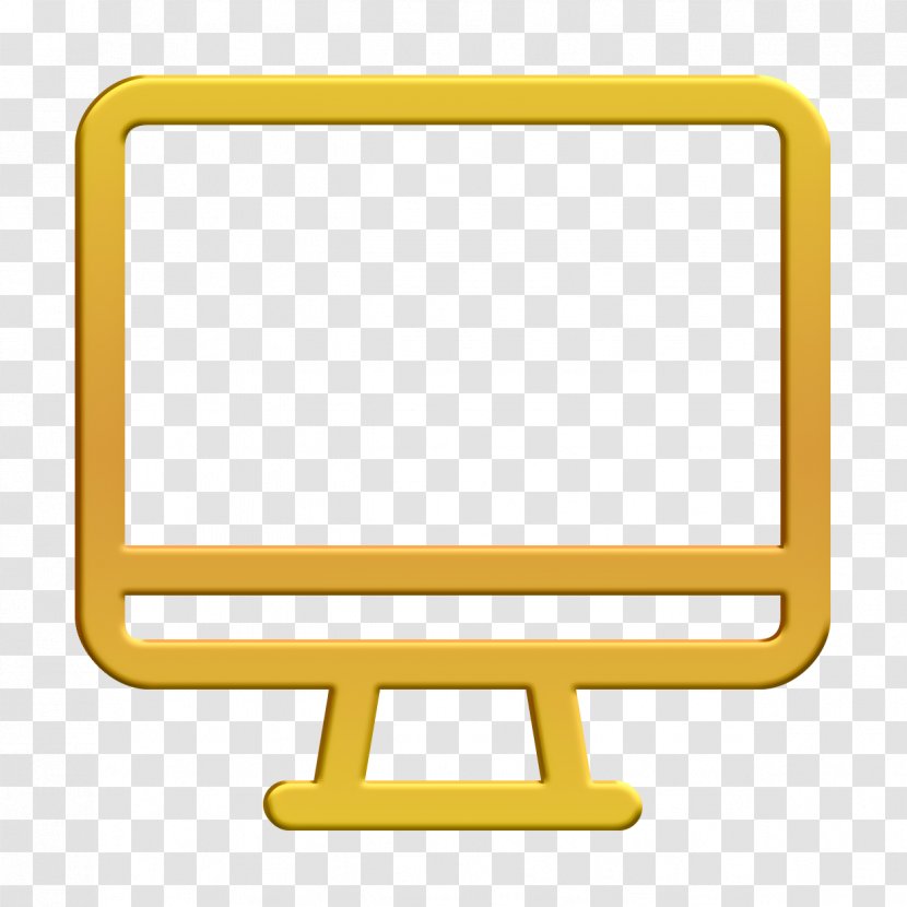 App Icon Basic Interface - Yellow - Computer Transparent PNG