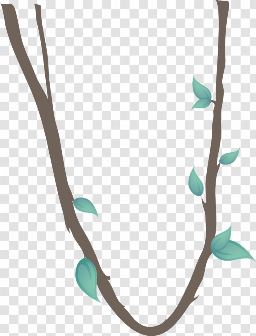 Jungle Vine Drawing Clip Art - Turquoise - Cliparts Transparent Transparent PNG