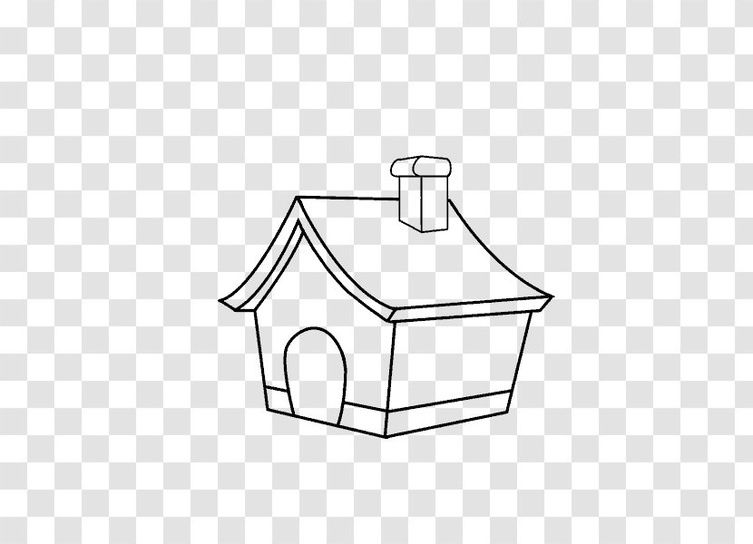 Line Art Drawing Cartoon House Transparent PNG