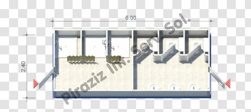 Shower Intermodal Container Piraziz Engineering Angle - Machine - Wc Plan Transparent PNG
