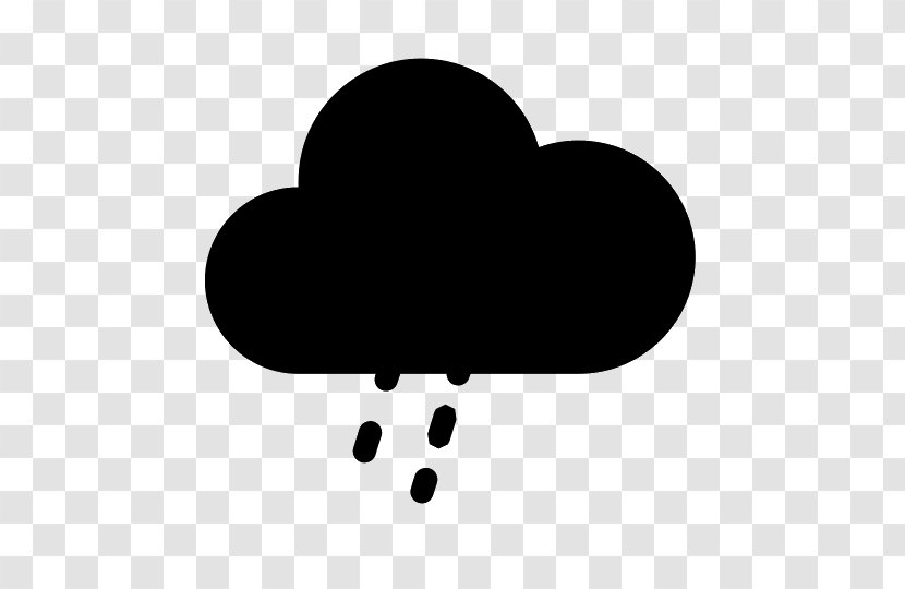 Cloud Computing Storage Rain - Black Transparent PNG