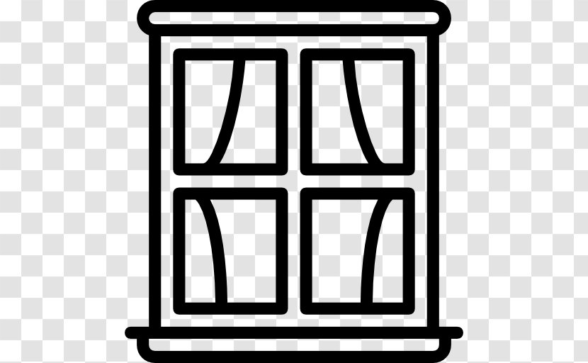 Window Black And White Clip Art - House - Vector Transparent PNG