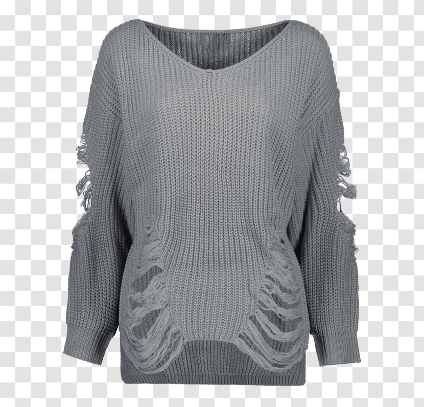 Sleeve Shoulder Wool - Woolen - Ripped Sweater Transparent PNG