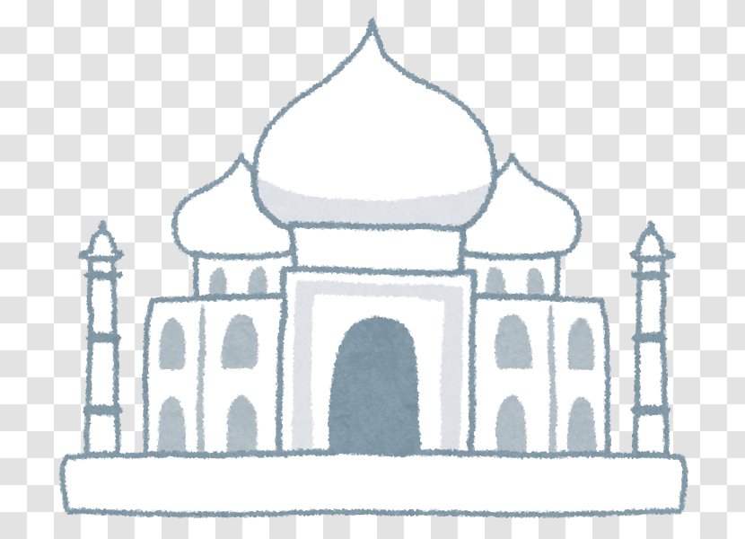 Taj Mahal Drawing Coloring Book Ausmalbild World Heritage Site - Tajmahal Transparent PNG