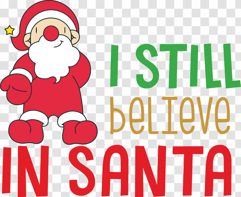 Believe In Santa Santa Christmas Transparent PNG